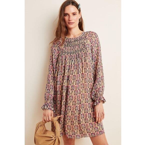 Anthropologie Taliyah Abstract Rayon Tunic Dress Medium NWT - Picture 7 of 7
